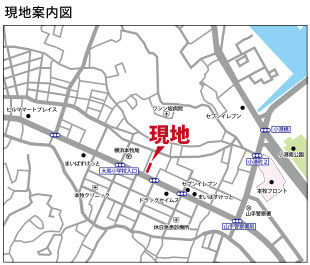 仲介手数料無料　アーバンピア本牧の地図