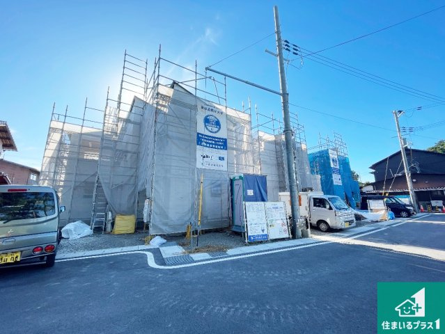 彦根市川瀬馬場町　第9期　新築一戸建ての外観|現在の進捗状況です！順調に作業進行中、完成が待ち遠しいです！詳細の間取り等、お気軽にお問い合わせください！