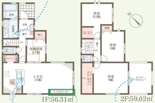 彦根市川瀬馬場町　第9期　新築一戸建ての間取り|1号地