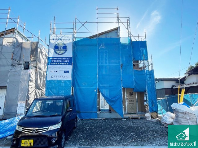 彦根市川瀬馬場町　第9期　新築一戸建ての外観|現在建築中！落ち着いた街並みで新生活を始めることが出来そう！周辺の物件も併せてご紹介させて頂きます！