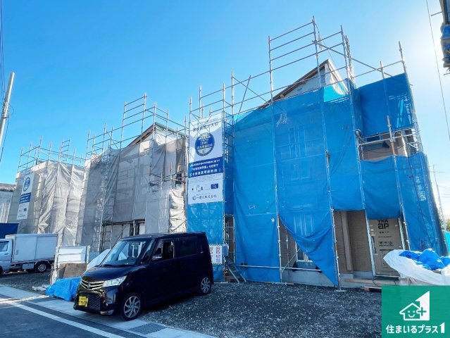彦根市川瀬馬場町　第9期　新築一戸建ての外観|現在の進捗状況です！順調に作業進行中、完成が待ち遠しいです！詳細の間取り等、お気軽にお問い合わせください！