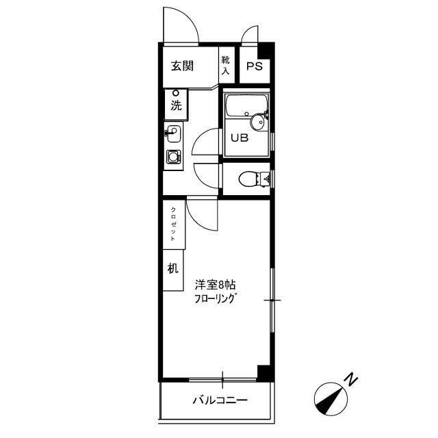 アドバンス拝島の間取り