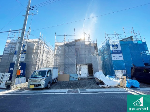 彦根市川瀬馬場町　第9期　新築一戸建ての外観|現在の進捗状況です！順調に作業進行中、完成が待ち遠しいです！詳細の間取り等、お気軽にお問い合わせください！