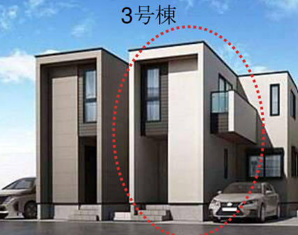 茅ヶ崎市円蔵１丁目　新築戸建　全6棟3号棟の外観
