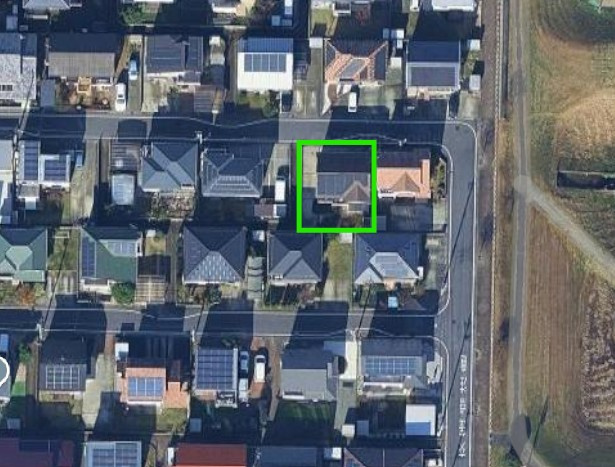前橋市富田町既存住宅の前面道路含む現地写真