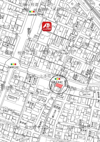 土地　加納上本町1丁目の地図