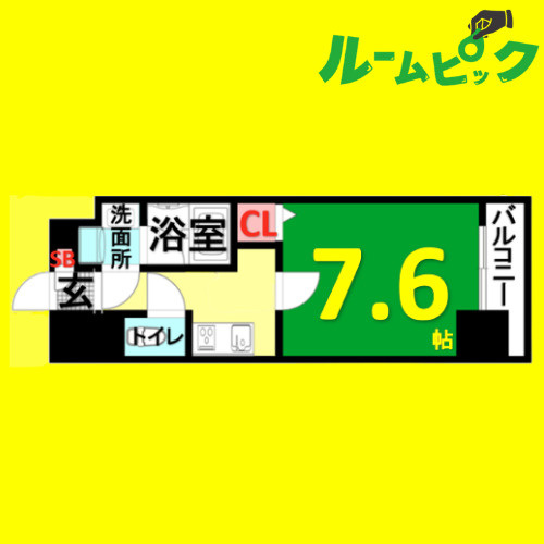 LAPIS　TWOLES(ラピス　トゥレス)　名古屋市賃貸　仲介手数料無料の間取り