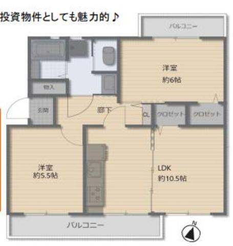若葉台第一住宅23号棟の間取り