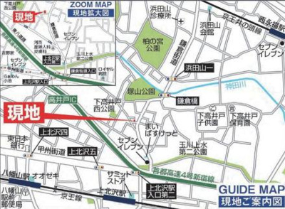 【地図】 | BLOOMING MAISON杉並区下高井戸1号棟