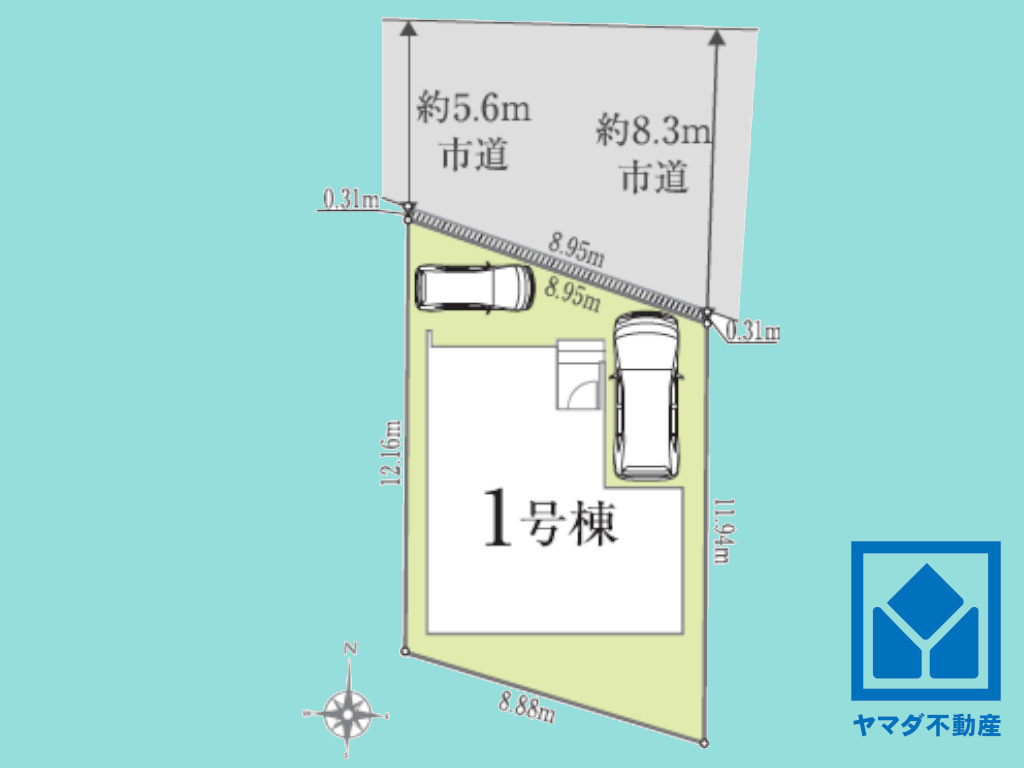 宇治市槇島町薗場　01期の区画図