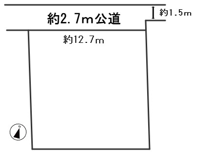 ６６３９９　岐阜市鏡島中土地の区画図