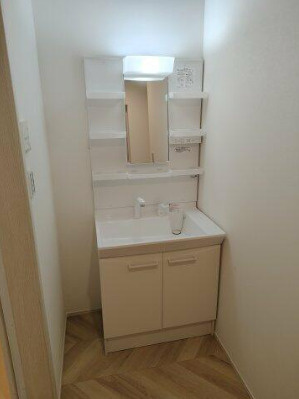 ボヌールメゾンCの独立洗面台