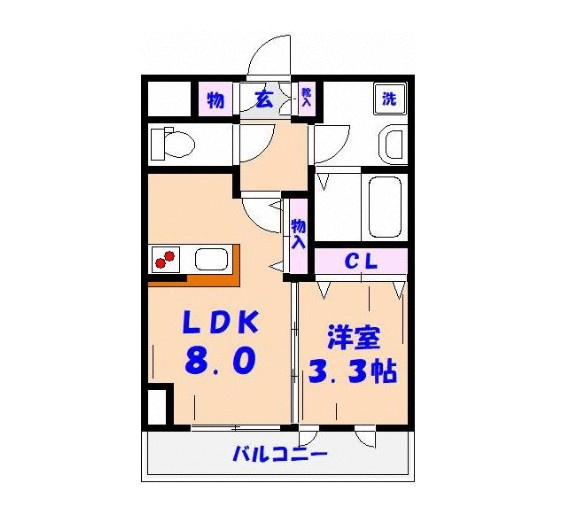 アメニティ市川nextの間取り