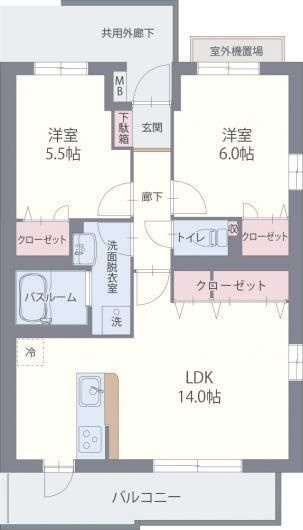 グリーンヒルズＥＡＳＴ　ＩＩの間取り