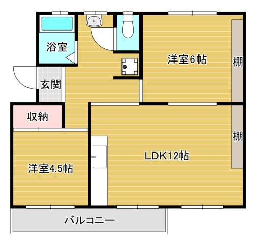 公団狭山住宅1号棟の間取り