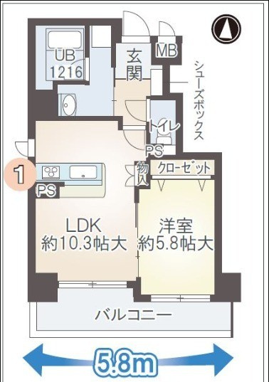 ブエナビスタ長居の間取り