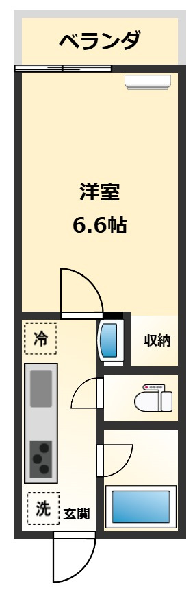 ハイツユニバースティの間取り