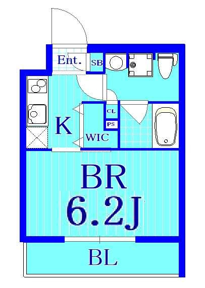 シーネクス東神奈川の間取り|1Kタイプの使いやすい間取りです！
