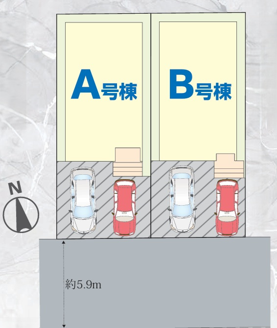 千葉市稲毛区園生町Ⅰの区画図