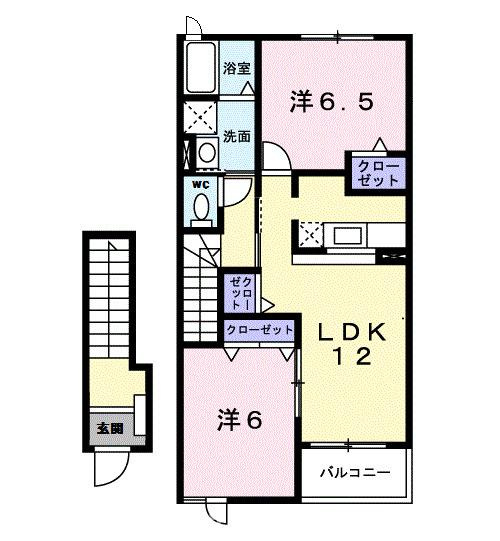 【間取り】 | メゾン　アクティブ　Ａ