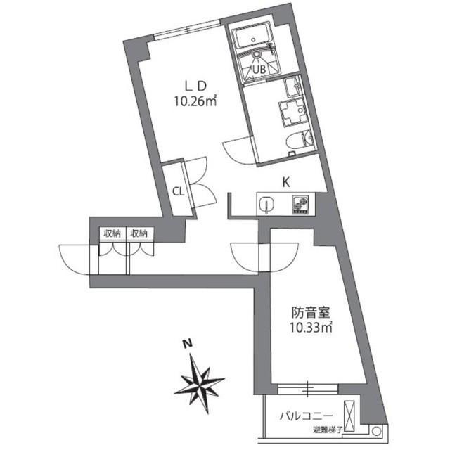 アズミュージック新宿御苑の間取り|間取り図