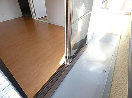 戸部コーポのバルコニー