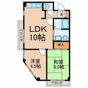 戸部コーポの間取り