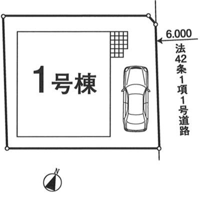 【区画図】 | 東大和市南街3丁目　新築戸建　【全1棟】