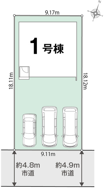 リナージュ徳島市北沖洲一丁目　02期の区画図