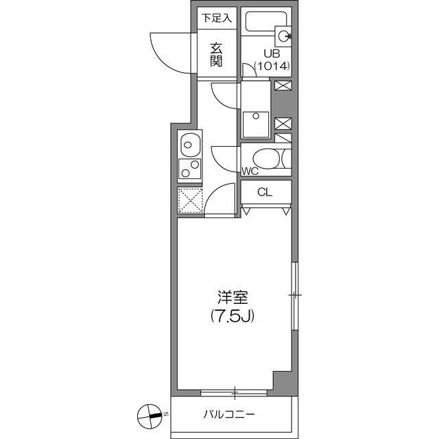 ガーラプレイス八幡山壱番館の間取り