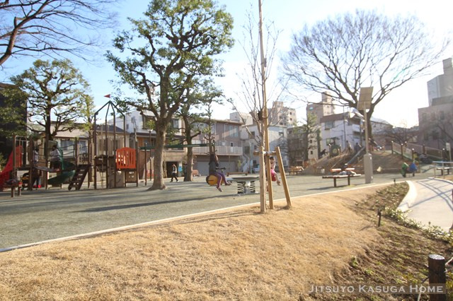 公園で一休み、そんな都会ライフもいいですね。