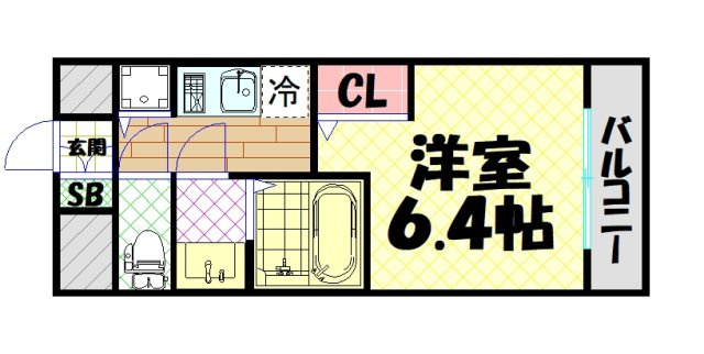 【間取り】 | レオンコンフォート阿波座西