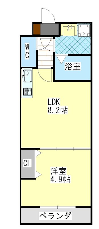 クレアーレ伏見南の間取り