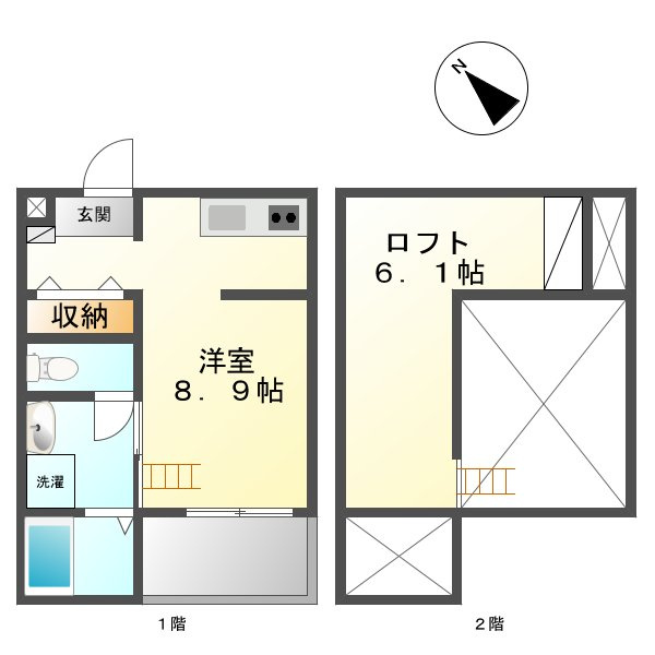 アソシエⅡの間取り