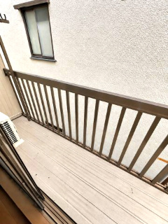 江戸川区篠崎町７丁目のアパートのバルコニー