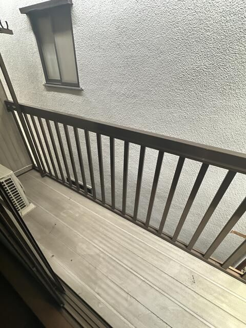 朝田コーポのバルコニー