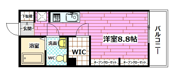 エタニティ八幡の間取り