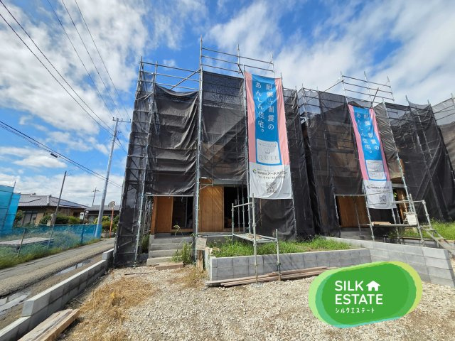 新築　太田市市場町第6　2号棟　Cradle Gardenの外観|現地写真　2026年9月完成予定！同社完成済み物件のご内覧も可能です。お気軽にご連絡ください！