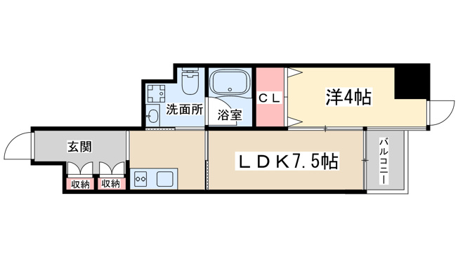 【間取り】 | アミティエ扇町公園