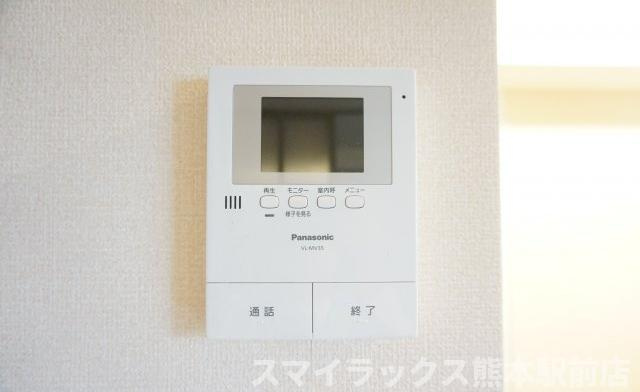 熊本市中央区帯山２丁目のアパートのセキュリティ