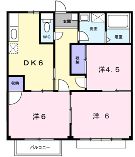 【間取り】 | エリール岡本　６号