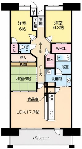 フローレンス貴船グランドアークの間取り