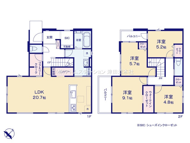 【間取り】 | アトムセレクト船橋市前原西25期　1号棟