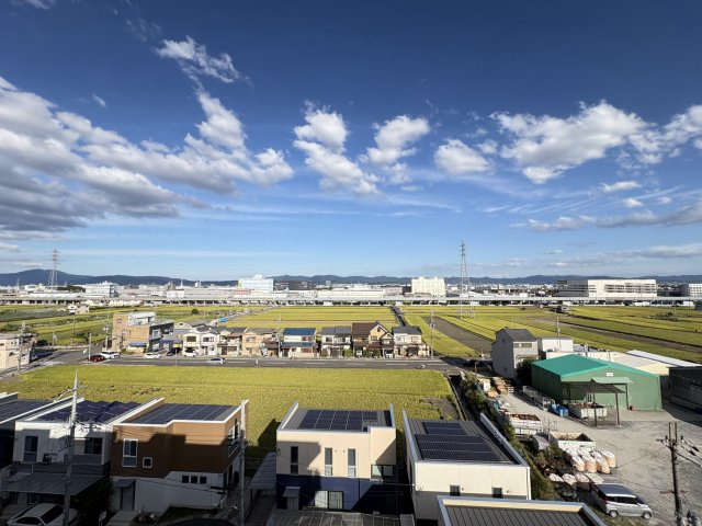 「西向日」駅徒歩１2分◆７階部分最上階角部屋の３ＬＤＫ住戸◆オークリッチむこうまちの展望|バルコニーからの眺望