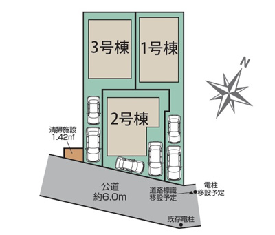 【区画図】 | 練馬区土支田4丁目　新築戸建　1号棟 6880万円