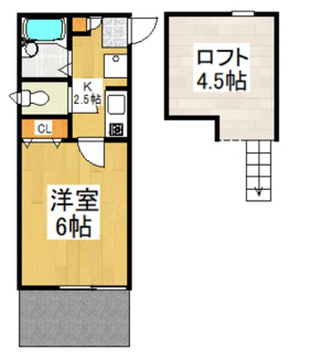 【間取り】 | カーサフローラＢ | 間取りです。