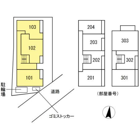 ラウェル大森の区画図