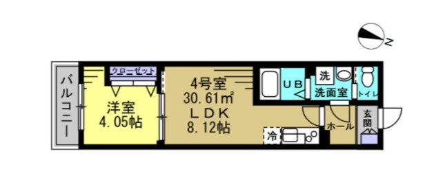 クアトロ本千葉の間取り