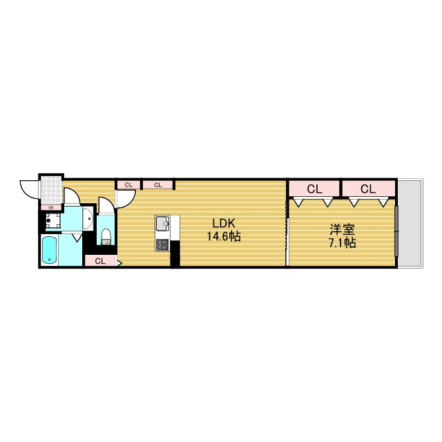 エコー三国の間取り