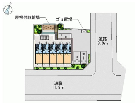 オリーブハウスⅤのエントランス